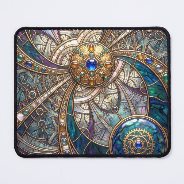Item preview, Steampunk Stained Glass Celestial Clockwork designed and sold by Frackxion.