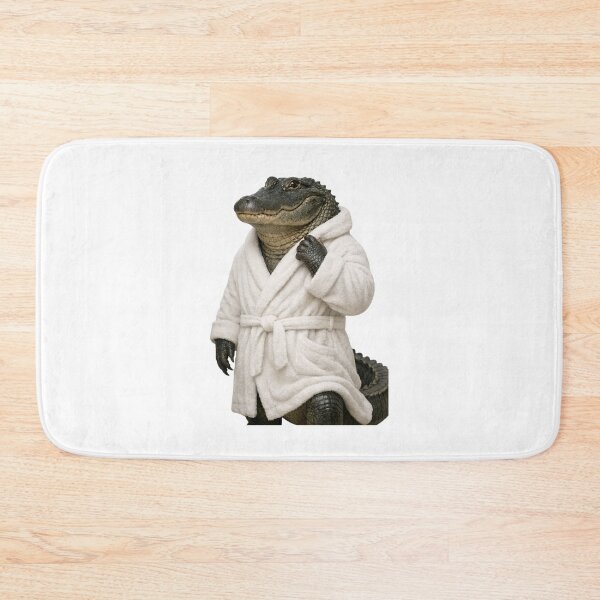 Item preview, American Alligator Fluffy Bathrobe designed and sold by Sillytoe.