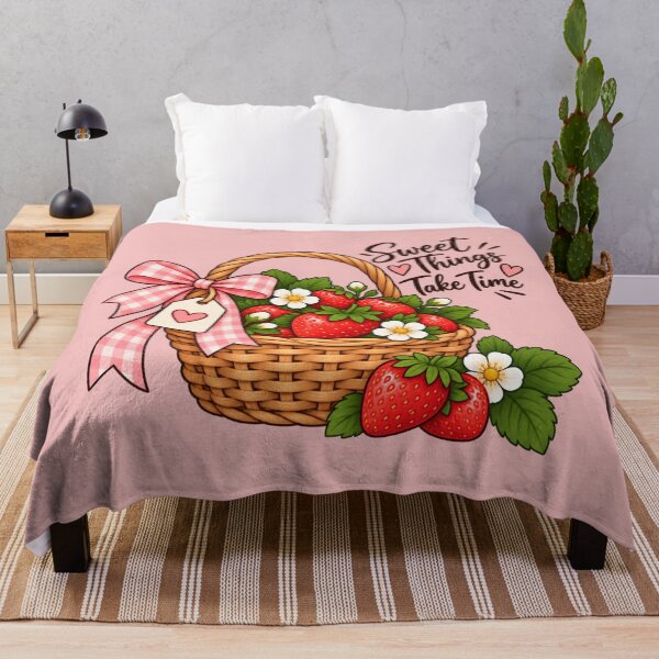 Item preview, Cute Strawberry Basket Sticker | Sweet Things Take Time | Cottagecore Floral designed and sold by StickyDelights.