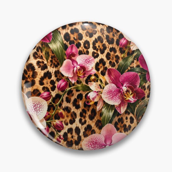 Item preview, Leopard Orchid Luxury Pattern designed and sold by AnjaSarahArt.