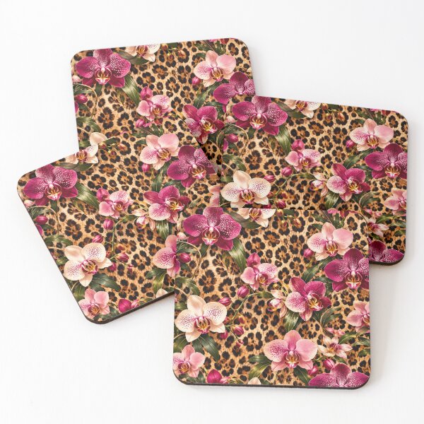 Item preview, Leopard Orchid Luxury Pattern designed and sold by AnjaSarahArt.