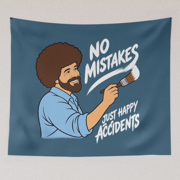 Item preview, Bob Ross No Mistakes Just Happy Accidents designed and sold by karamram.