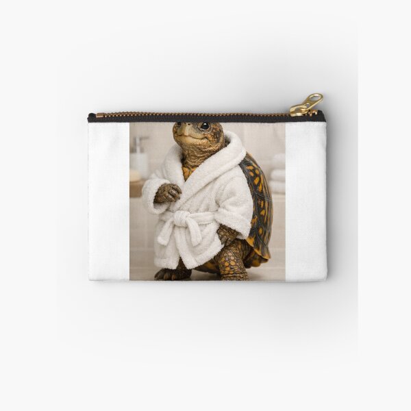 Item preview, Box Turtle White Bathrobe designed and sold by Sillytoe.