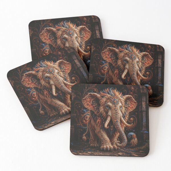 Item preview, Ornate Fantasy Elephant Creature with Jewels and Textured Details designed and sold by KingsArtworx 2.