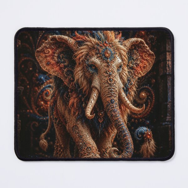 Item preview, Ornate Fantasy Elephant Creature with Jewels and Textured Details designed and sold by KingsArtworx 2.