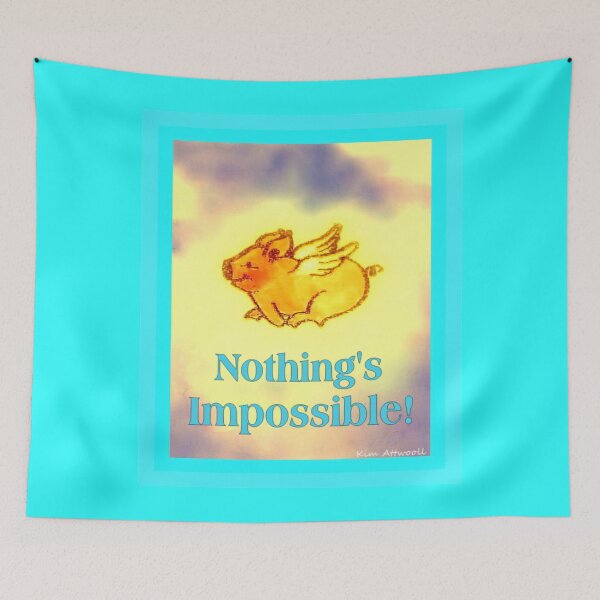 Item preview, Nothings Impossible, Flying Pig designed and sold by aswoa.