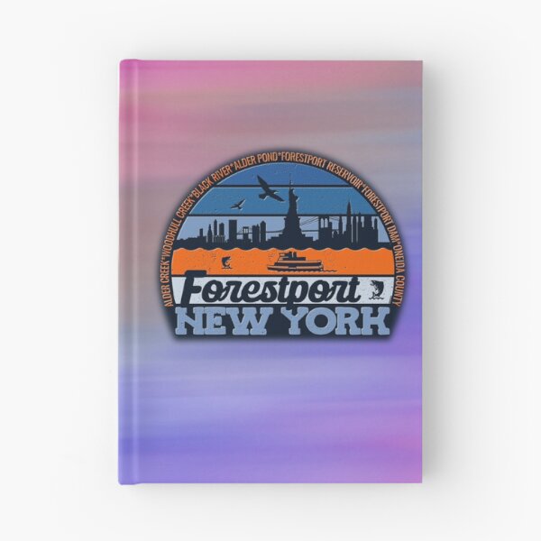 Item preview, Forestport New York Sunset Retro Vintage Local Pride Logo designed and sold by CRHPOD20.