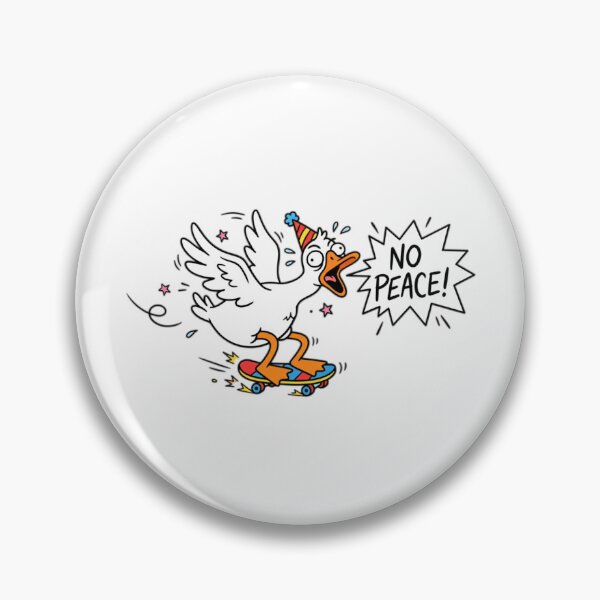 Item preview, Title:  Funny Skater Goose Party Hat No Peace designed and sold by jeshands.