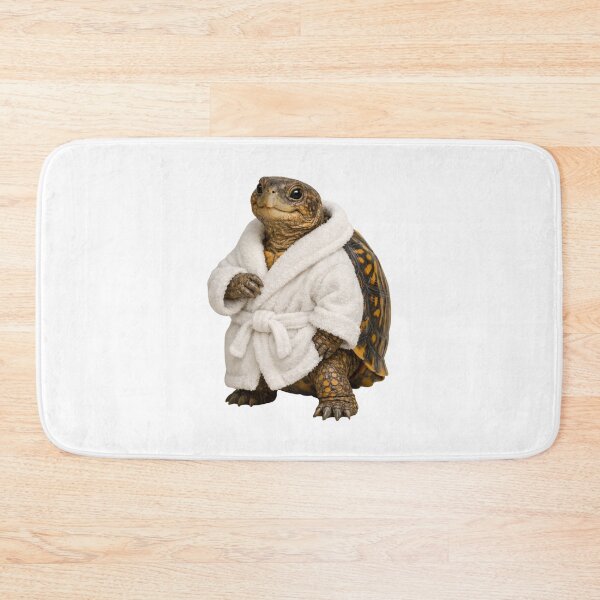 Item preview, Box Turtle Fluffy Bathrobe designed and sold by Sillytoe.