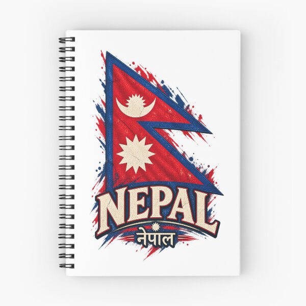 Item preview, Nepal Double Pennant Flag Art designed and sold by Larkfound Studio.