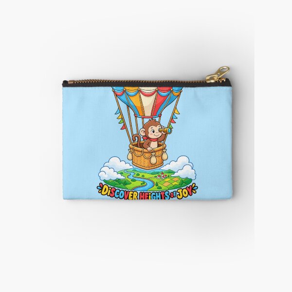 Item preview, Cute Monkey Hot Air Balloon Adventure designed and sold by TriStudio.