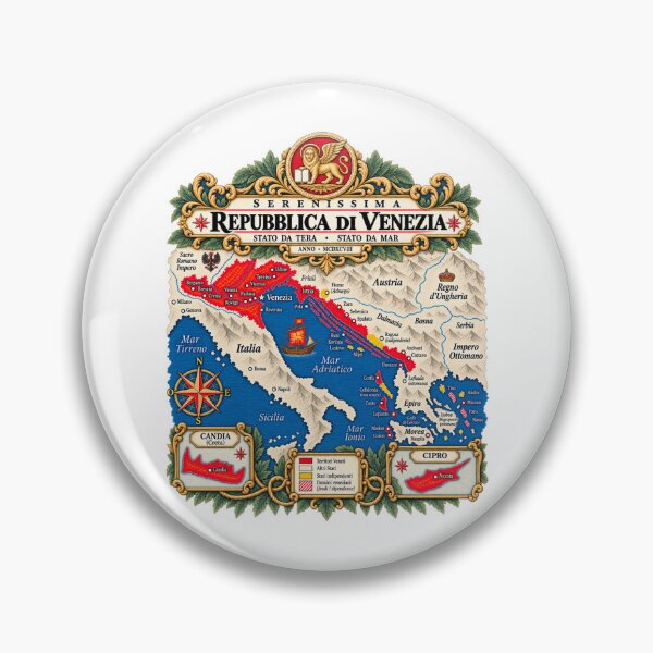 Item preview, Republic of Venice 1498 Territorial Map designed and sold by Larkfound Studio.