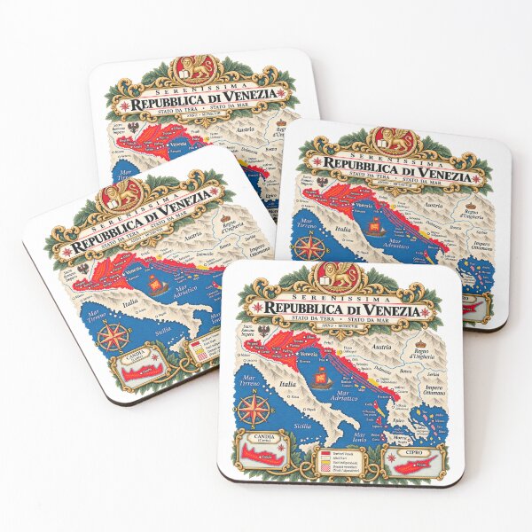 Item preview, Republic of Venice 1498 Territorial Map designed and sold by Larkfound Studio.