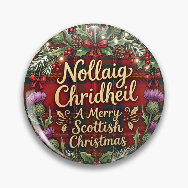 Item preview, Scottish Tartan Thistle Christmas designed and sold by ArtlightStudio.