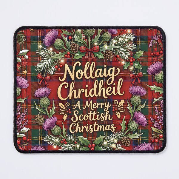 Item preview, Scottish Tartan Thistle Christmas designed and sold by ArtlightStudio.