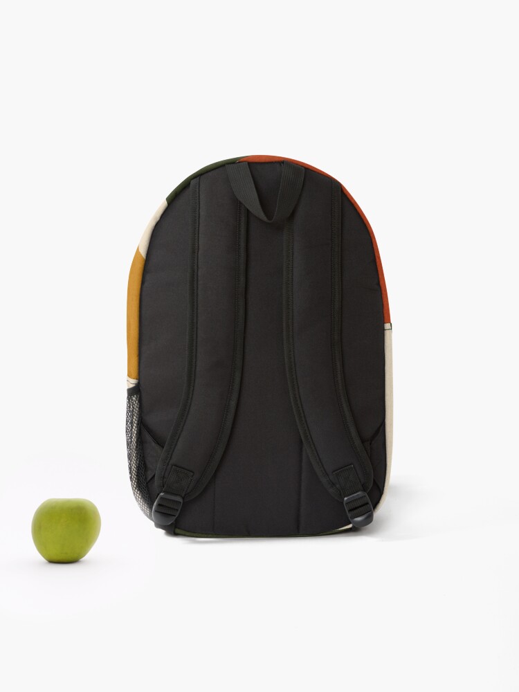 Thumbnail 2 of 3, Backpack, Mid Century Abstract Color Blocks designed and sold by Glottopia.