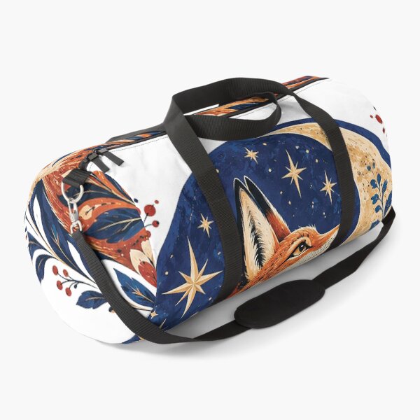 Item preview, Celestial Fox Moon Botanical Folk Art designed and sold by Gold Turtle  Lina.