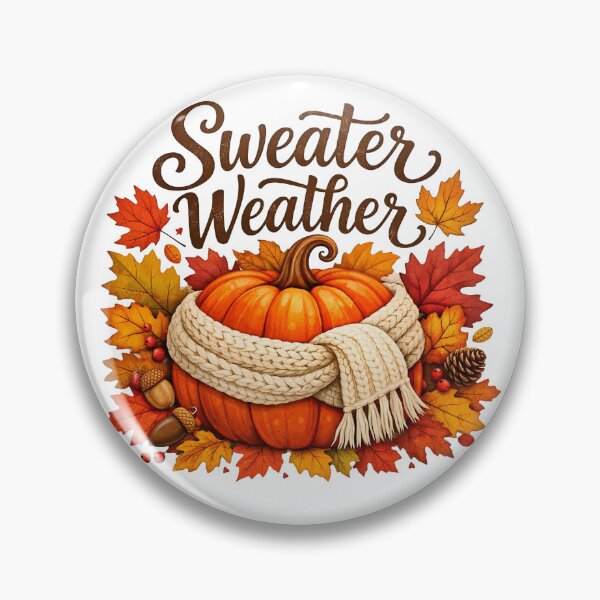 Item preview, Sweater Weather Pumpkin designed and sold by WJ Cozy Creations.