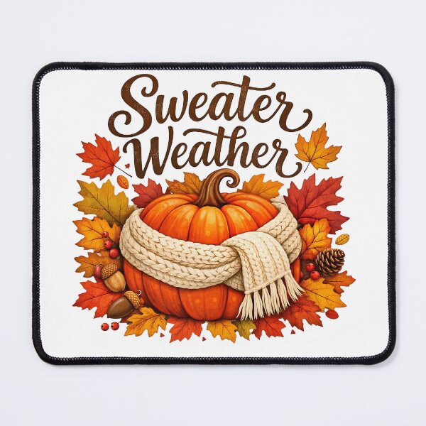 Item preview, Sweater Weather Pumpkin designed and sold by WJ Cozy Creations.