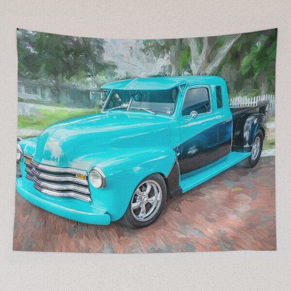 Item preview, 1948 Blue Chevy Extended Cab 3100 Pick up Truck designed and sold by RichFrancoCars.