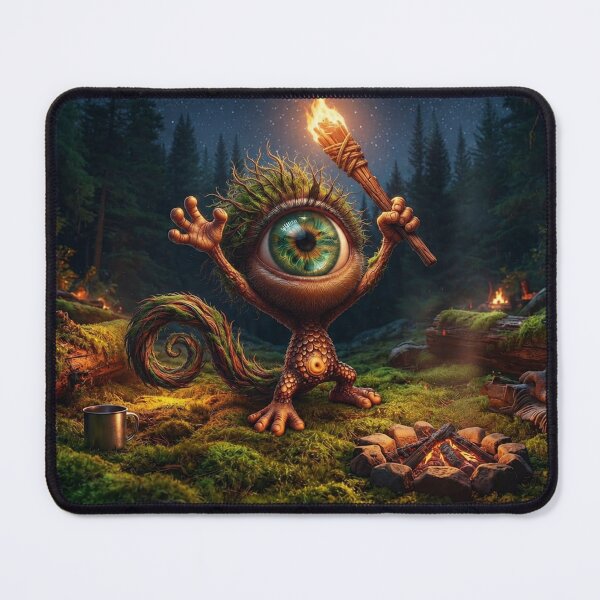 Item preview, One eyed creature camping designed and sold by KingsArtworx 2.