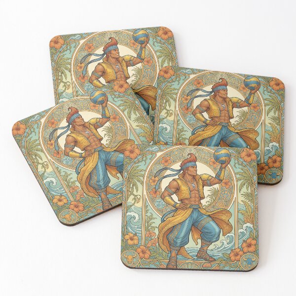 Item preview, Wakka in the Style of Alphonse Mucha designed and sold by Solace Sparkles.
