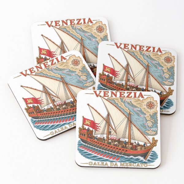 Item preview, Venice Merchant Galley Heritage Art designed and sold by Larkfound Studio.