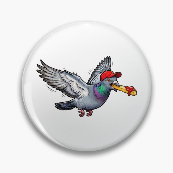 Item preview, Funny Pigeon Stealing French Fry City Bird Meme designed and sold by jeshands.