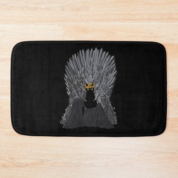 Item preview, Black Cat Sits On The Iron Throne designed and sold by PurrfectHome.