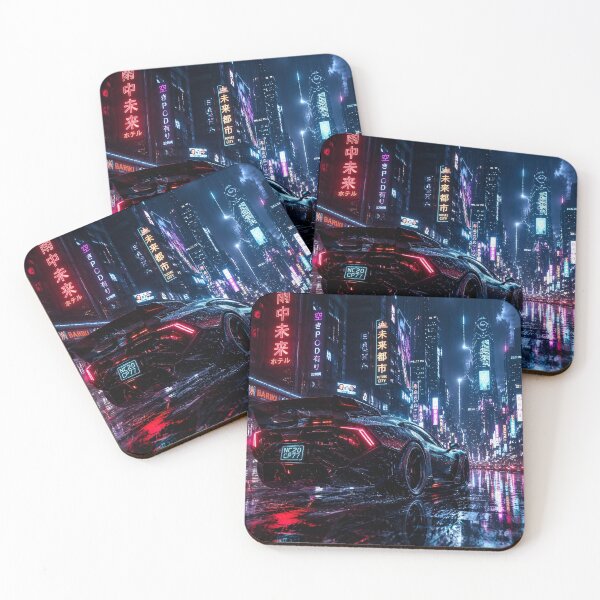 Artikelvorschau, Cyberpunk-Zukunfts-Supercar entworfen und verkauft von NeonRealmsStudio.
