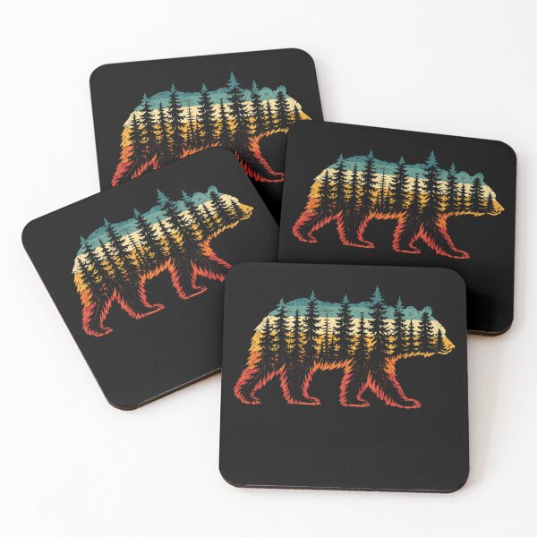 Item preview, Retro Forest Bear Wilderness Vintage Wildlife designed and sold by Moizento.
