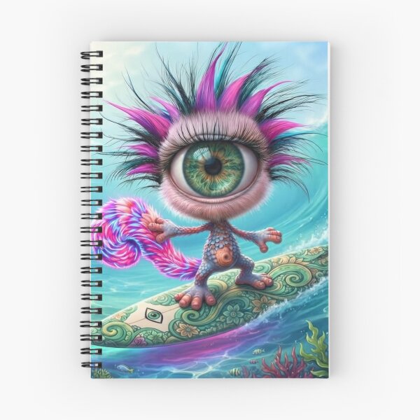 Item preview, One eyed creature surfing designed and sold by KingsArtworx 2.