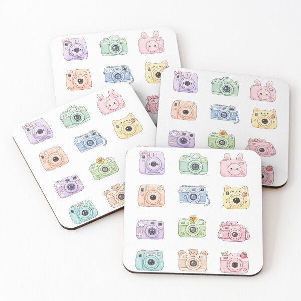 Item preview, Kawaii Camera Sticker Sheet - 12 Pastel Cute Cameras designed and sold by Tininai.