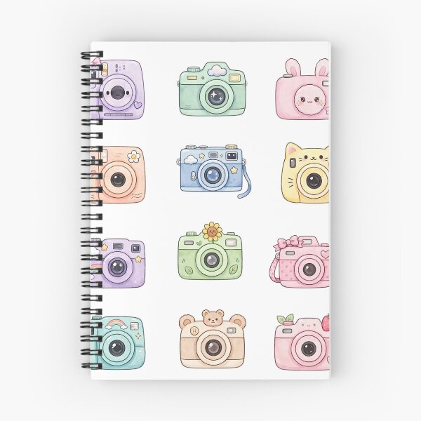 Item preview, Kawaii Camera Sticker Sheet - 12 Pastel Cute Cameras designed and sold by Tininai.