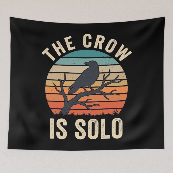 Item preview, The Crow Is Solo Solitary Bird Wildlife Lover designed and sold by theandroidvivz.