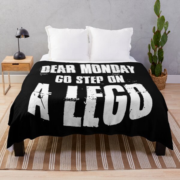 Item preview, Dear Monday Go Step On A Lego Funny Hate Monday Quote designed and sold by Say It With Ink.