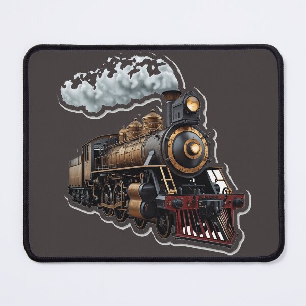 Item preview, Steampunk Train Vintage Flying Locomotive designed and sold by MargaretPolanco.