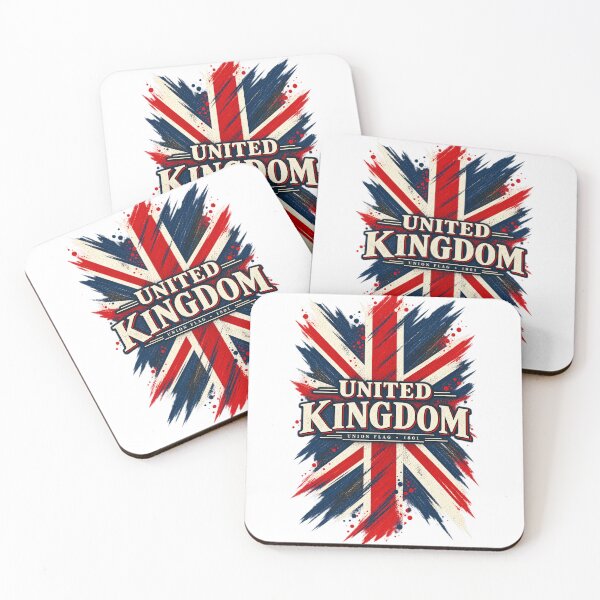 Item preview, United Kingdom Union Jack Brush Art designed and sold by Larkfound Studio.