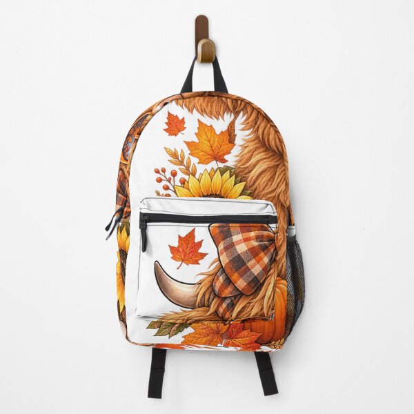 Item preview, Cute Fall Highland Cow Pumpkin Spice Latte Autumn Flowers Thanksgiving Graphic designed and sold by PixelForge Studio2.