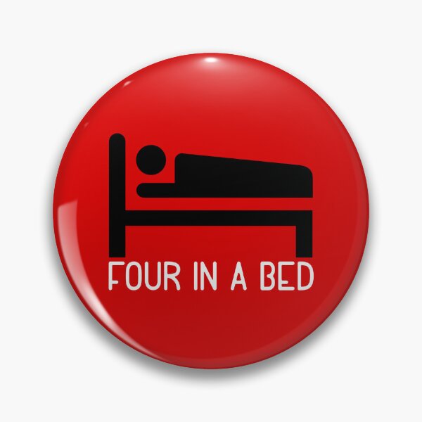 Item preview, Four In A Bed ICON II (on Red) designed and sold by PawsitiveMum3.