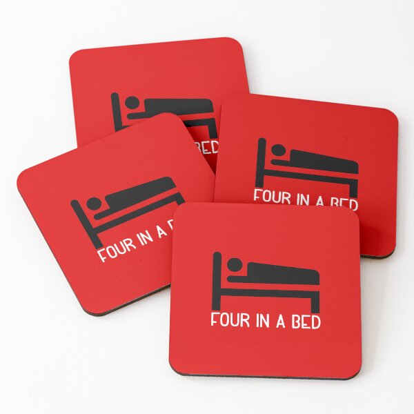 Item preview, Four In A Bed ICON II (on Red) designed and sold by PawsitiveMum3.