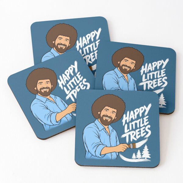Item preview, Bob Ross Happy Little Trees Nature Painting designed and sold by karamram.
