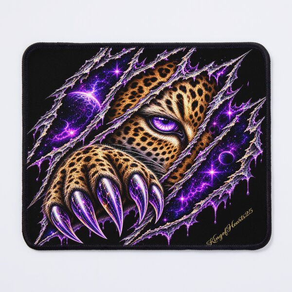 Item preview, Cosmic Leopard Purple Claw Tear Galactic Guardian Spirit designed and sold by KingofHearts25.