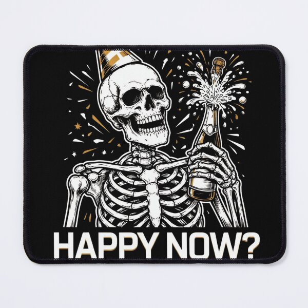 Item preview, Gothic New Years Eve Skeleton Happy Now - Alternative Streetwear designed and sold by wyzin39.