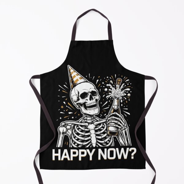 Item preview, Gothic New Years Eve Skeleton Happy Now - Alternative Streetwear designed and sold by wyzin39.