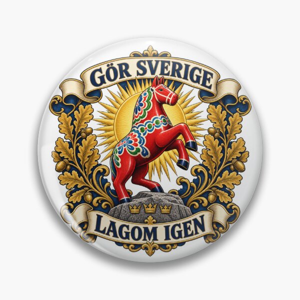 Item preview, Gör Sverige Lagom Igen – Dalahästen designed and sold by Gör Sverige Lagom Igen.
