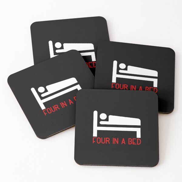 Item preview, Four In A Bed ICON II (on Black) designed and sold by PawsitiveMum3.