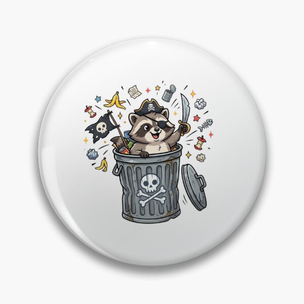 Item preview, Raccoon Trash Panda Pirate King Funny Meme designed and sold by jeshands.