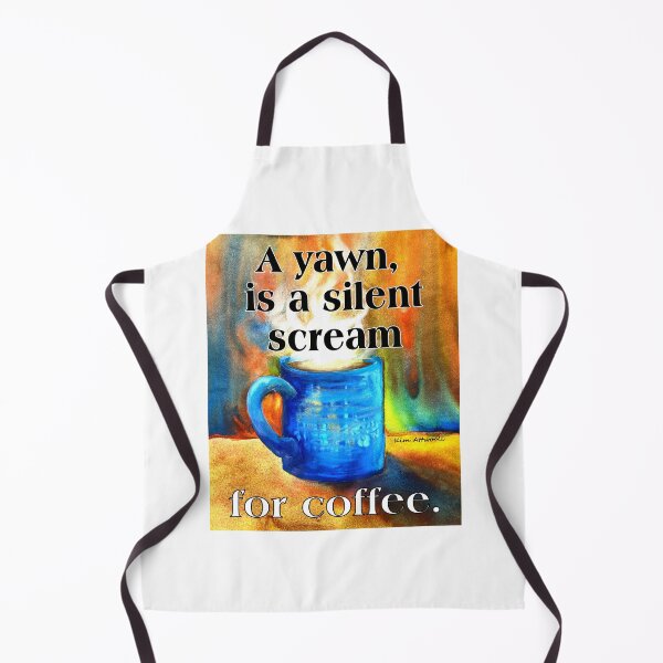 Item preview, A yawn is a silent scream for coffee designed and sold by aswoa.