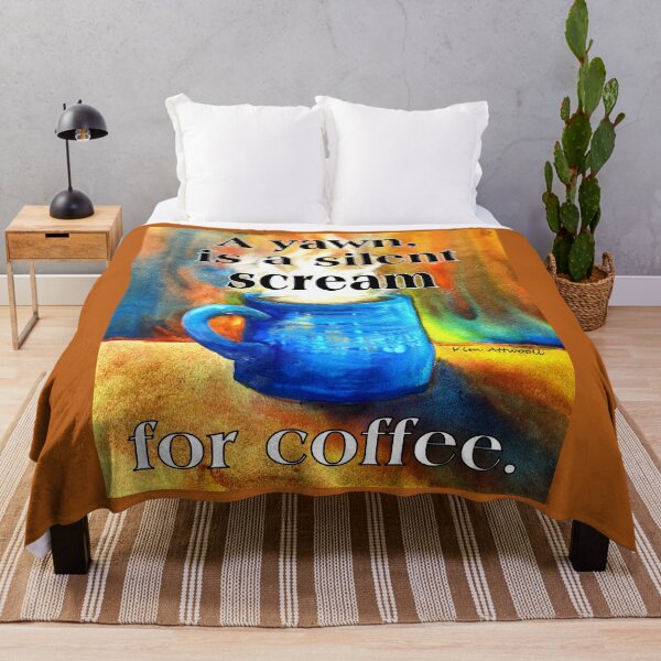 Item preview, A yawn is a silent scream for coffee designed and sold by aswoa.